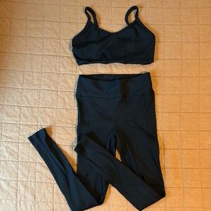 Year of Ours ribbed legging and bra set